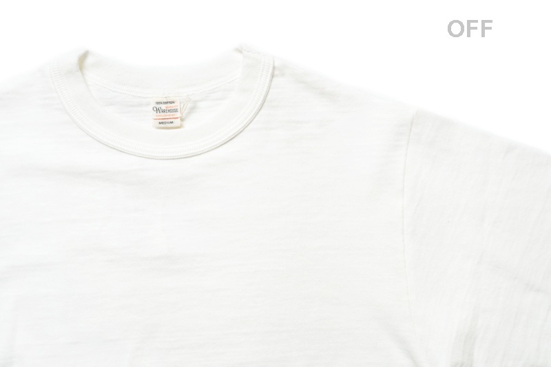 WAREHOUSE �������ϥ��� Ⱦµ T����� Lot 4601 "̵��" 4601-MUJI(25SS)