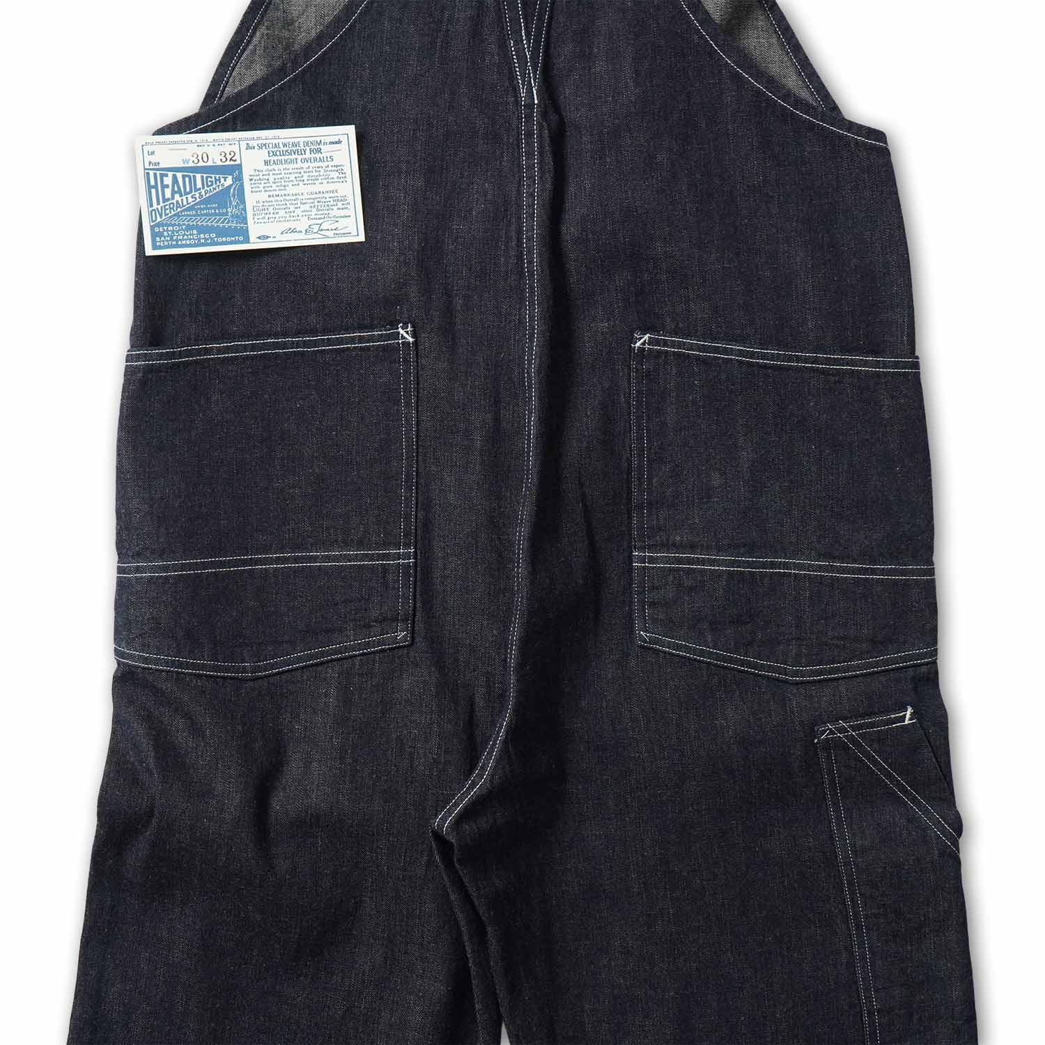 HEADLIGHT �إåɥ饤�� �����С�������  "HEADLIGHT 9.5oz. SPECIAL WEAVE DENIM HIGH BACK OVERALLS" HD42611