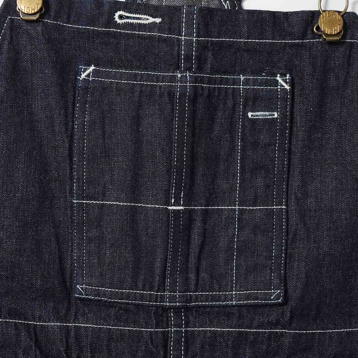 HEADLIGHT �إåɥ饤�� �����С�������  "HEADLIGHT 9.5oz. SPECIAL WEAVE DENIM HIGH BACK OVERALLS" HD42611