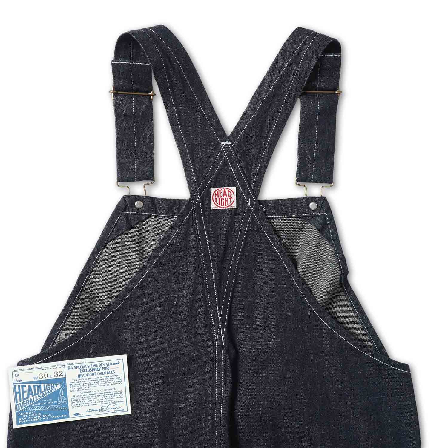 HEADLIGHT �إåɥ饤�� �����С�������  "HEADLIGHT 9.5oz. SPECIAL WEAVE DENIM HIGH BACK OVERALLS" HD42611