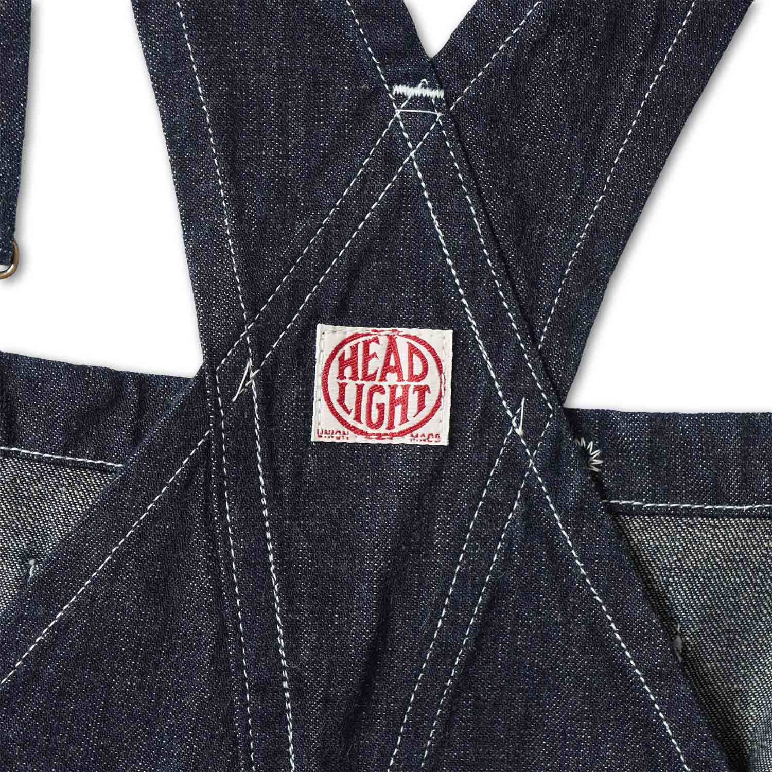 HEADLIGHT �إåɥ饤�� �����С�������  "HEADLIGHT 9.5oz. SPECIAL WEAVE DENIM HIGH BACK OVERALLS" HD42611