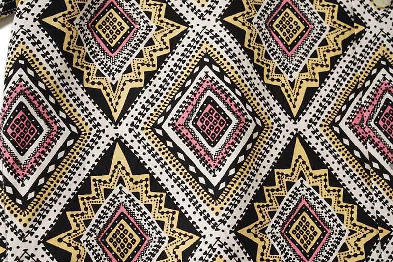 STAR OF HOLLYWOOD ֥ϥꥦå Ⱦµ  BROAD COTTON OPEN SHIRT GEOMETRIC DIAMOND SH38386