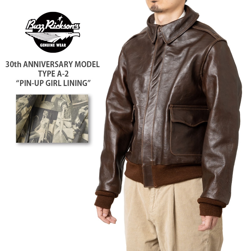 BUZZ RICKSON'S Хꥯ Type A-2 ե饤ȥ㥱å "BUZZ RICKSON'S 30th ANNIVERSARY MODEL CONTRACT No. 42-1401P PIN-UP GIRL LINING" BR80630