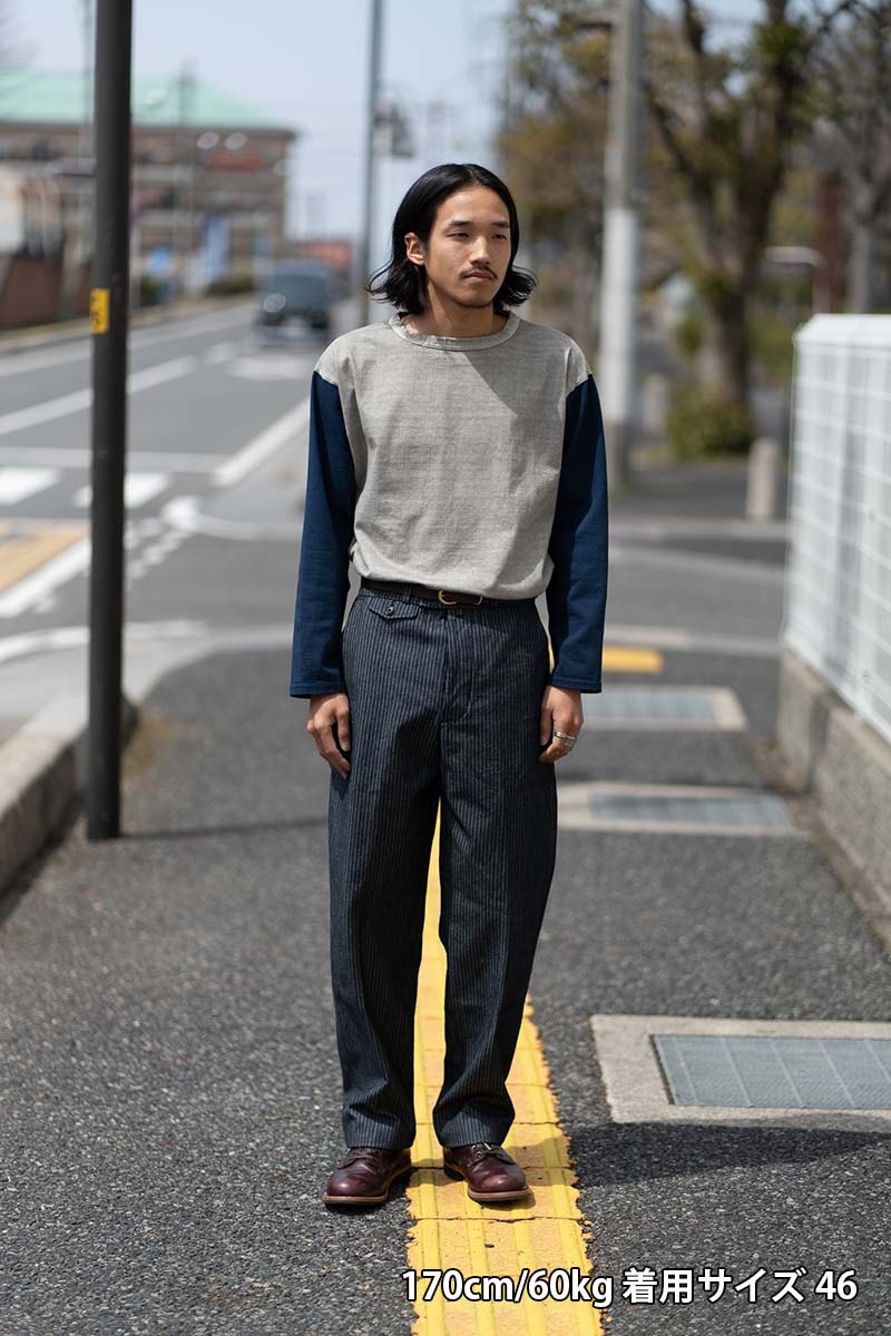 Nigel Cabourn �ʥ������륱���ܥ�  7ʬµ �١����ܡ���T  "7.8oz BASEBALL SHIRT"  80500021004