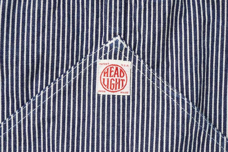 HEADLIGHT إåɥ饤 С  "HEADLIGHT 11oz. HICKORY STRIPE OVERALLS"  HD42456