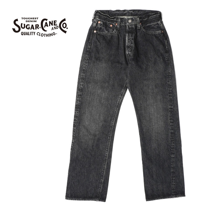 SUGAR CANE ���奬�������� �ѥ�� "14.25oz. BLACK DENIM 1947 HARD WASH MODEL (REGULAR STRAIGHT) "   SC42460H