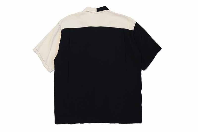 STYLE EYES �������륢���� Ⱦµ ����� ��DUO TONE��S/S RAYON BOWLING SHIRT SE38370