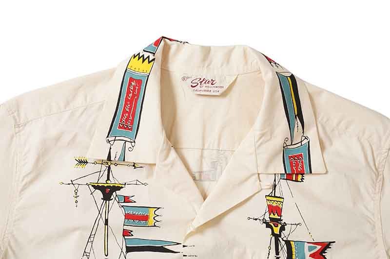 STAR OF HOLLYWOOD ���������֥ϥꥦ�å� Ⱦµ ����� BROAD COTTON OPEN SHIRT "SEA VOYAGE" SH38392