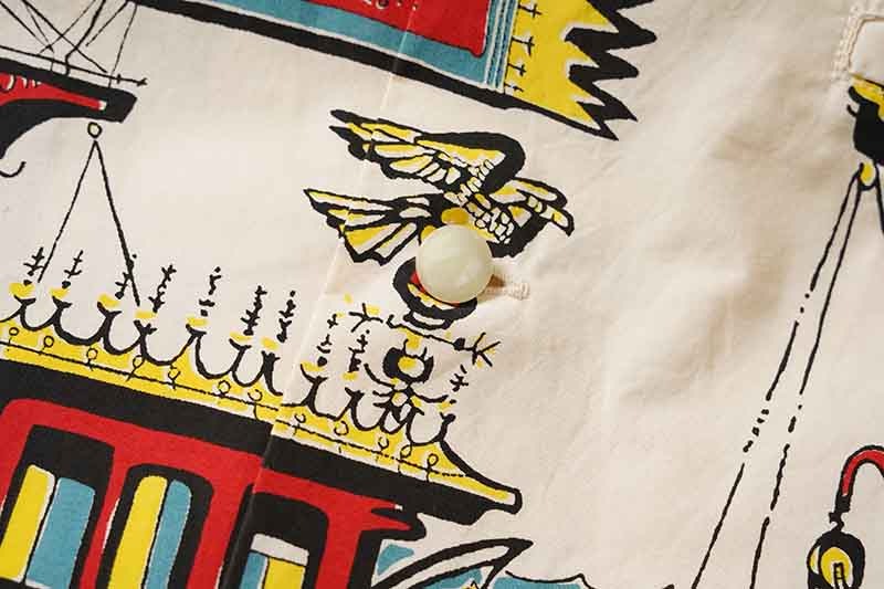 STAR OF HOLLYWOOD ���������֥ϥꥦ�å� Ⱦµ ����� BROAD COTTON OPEN SHIRT "SEA VOYAGE" SH38392