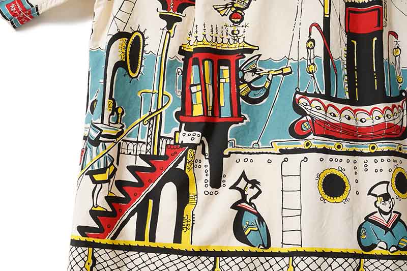 STAR OF HOLLYWOOD ���������֥ϥꥦ�å� Ⱦµ ����� BROAD COTTON OPEN SHIRT "SEA VOYAGE" SH38392