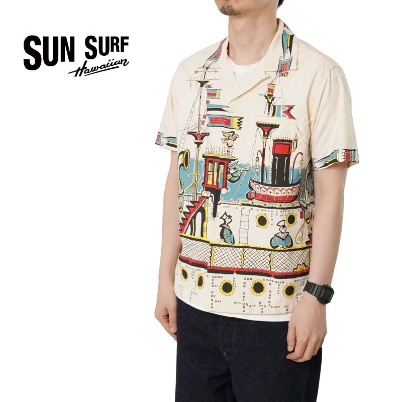 STAR OF HOLLYWOOD ���������֥ϥꥦ�å� Ⱦµ ����� BROAD COTTON OPEN SHIRT "SEA VOYAGE" SH38392