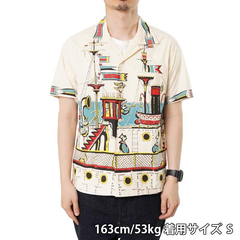 STAR OF HOLLYWOOD ���������֥ϥꥦ�å� Ⱦµ ����� BROAD COTTON OPEN SHIRT "SEA VOYAGE" SH38392