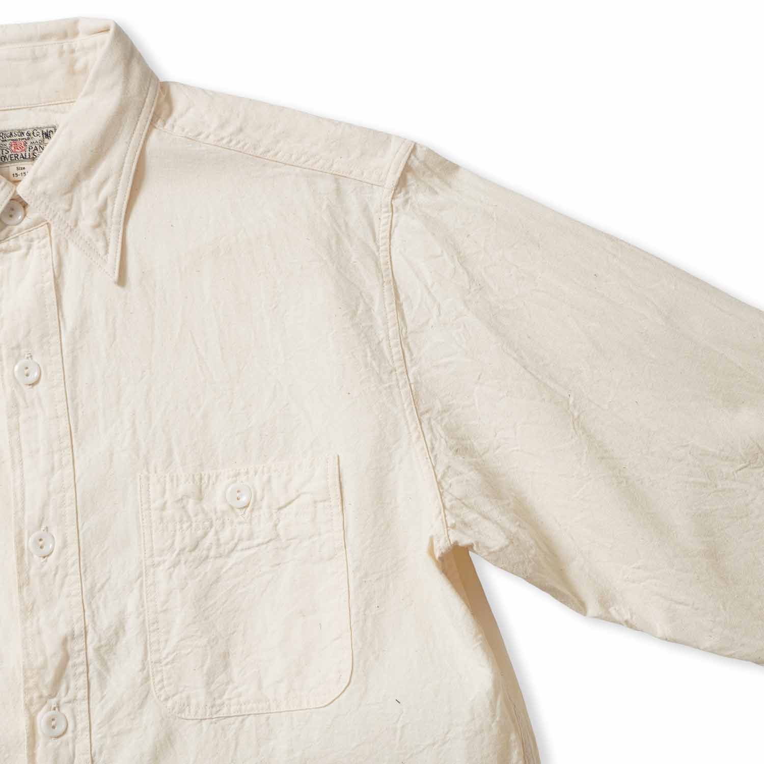 BUZZ RICKSON'S �Х��ꥯ���� Ĺµ����� ��WHITE CHAMBRAY WORK SHIRT�� BR25996