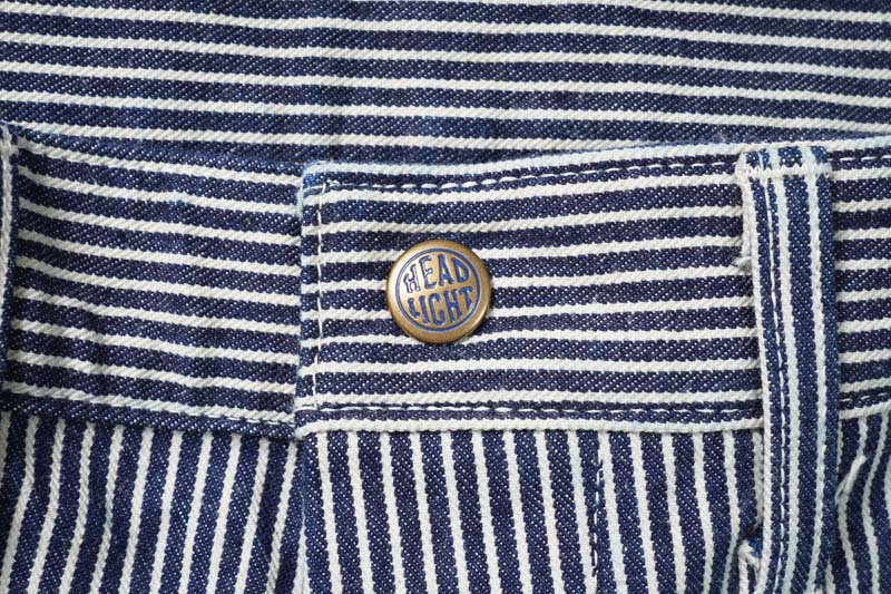 HEADLIGHT �إåɥ饤�� �ѥ��   "11oz. HICKORY STRIPE DUNGAREES"  HD42457