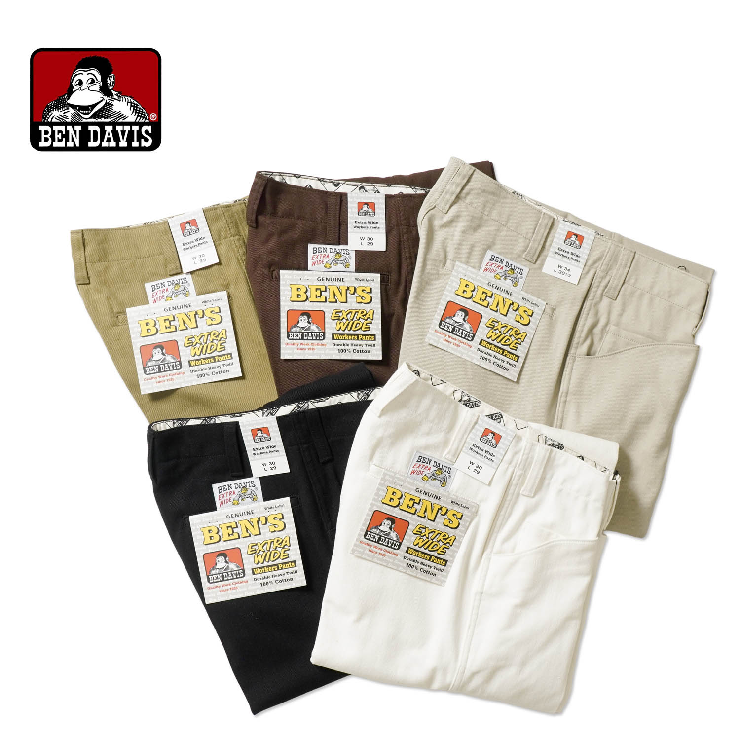 BEN DAVIS �٥�ǥ��ӥ�  �ѥ��  "EXTRA WIDE CINO PANTS"  T-23180009