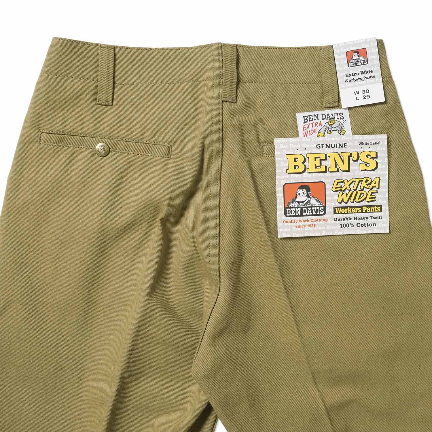 BEN DAVIS �٥�ǥ��ӥ�  �ѥ��  "EXTRA WIDE CINO PANTS"  T-23180009