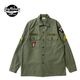 BUZZ RICKSON'S �Х��ꥯ���� ���㥱�å�  SHIRT MAN'S COTTON SATEEN OLIVE GREEN SHADE107  "DEMILITARIZED ZONE" BR29586