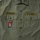 BUZZ RICKSON'S �Х��ꥯ���� ���㥱�å�  SHIRT MAN'S COTTON SATEEN OLIVE GREEN SHADE107  "DEMILITARIZED ZONE" BR29586