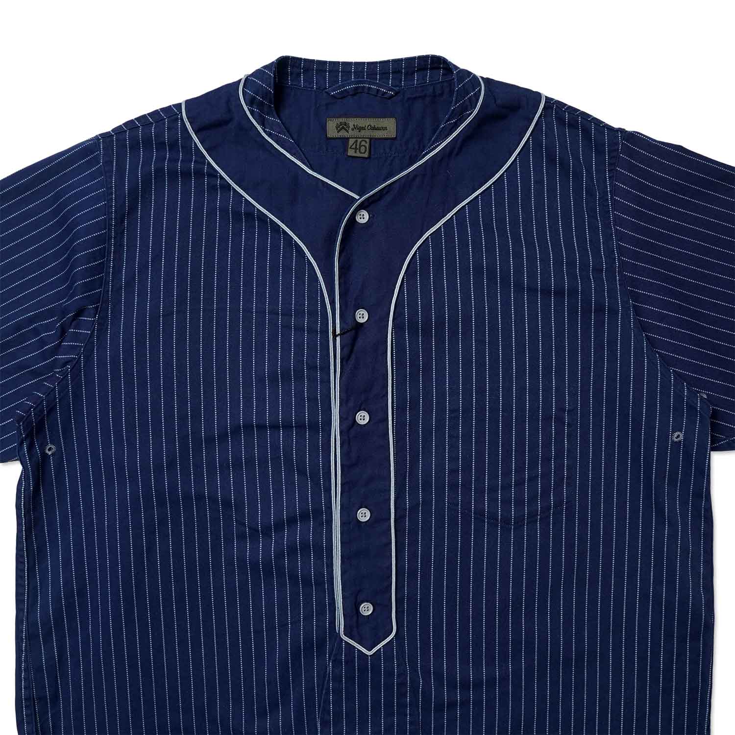 Nigel Cabourn �ʥ������륱���ܥ� Ⱦµ�١����ܡ��륷��� "BASEBALL SH S/S - COTTON WABASH" 80520011003