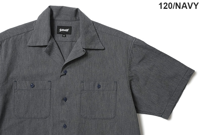 Schott å Ⱦµ  "COTTON COVERT SS SHIRT"  782-5123011
