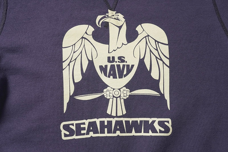 BUZZ RICKSON'S �Х��ꥯ���� �������åȡ��ȥ졼�ʡ� SET-IN CREW NECK SWEAT SHIRT ��U.S.NAVY SEAHAWKS�� BR69631