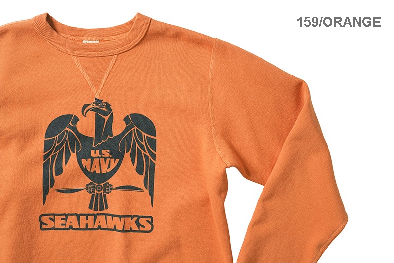 BUZZ RICKSON'S �Х��ꥯ���� �������åȡ��ȥ졼�ʡ� SET-IN CREW NECK SWEAT SHIRT ��U.S.NAVY SEAHAWKS�� BR69631
