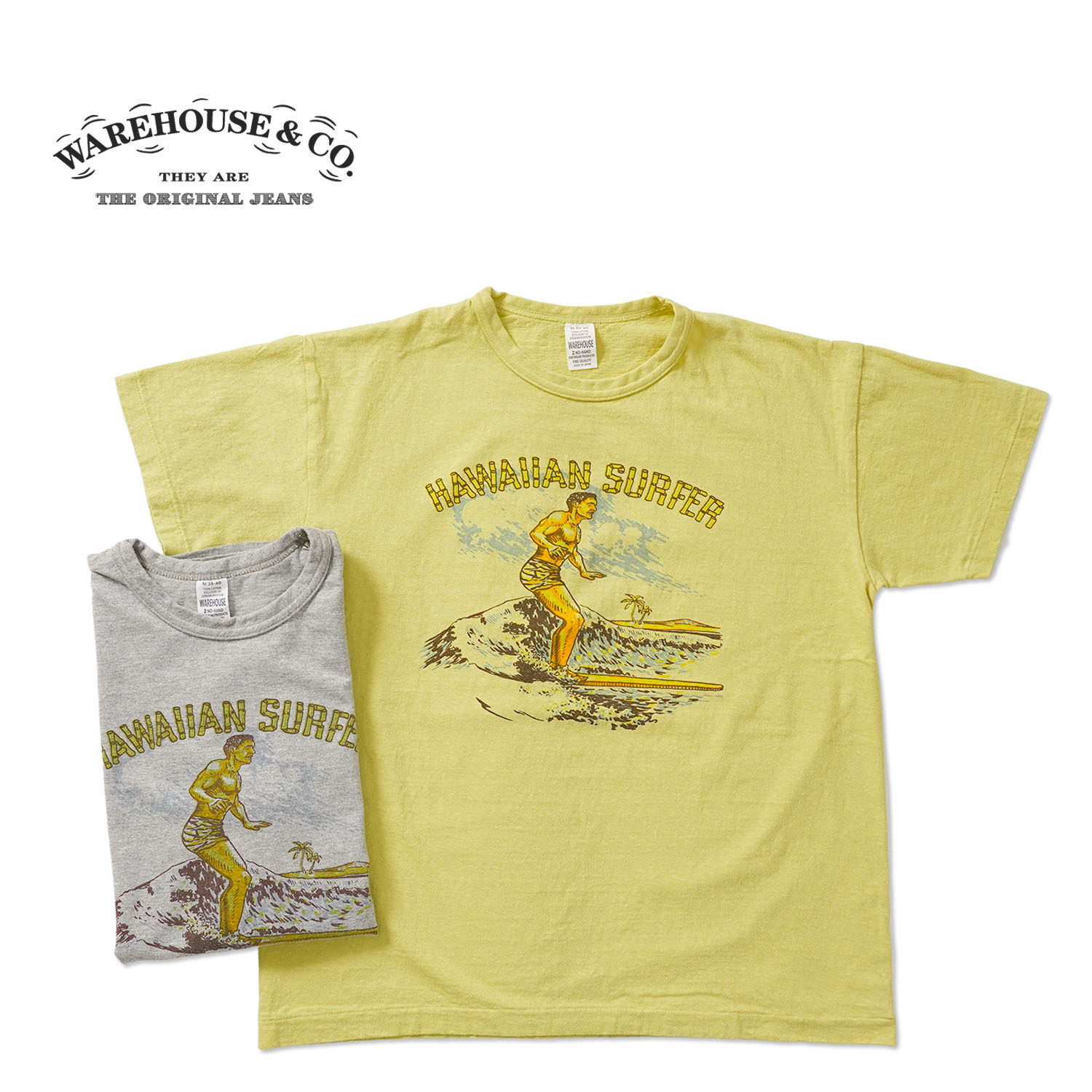 WAREHOUSE �������ϥ��� Ⱦµ T����� Lot 4064 "HAWAIIAN SURFER"  4064-HAWAIIAN(26SS)