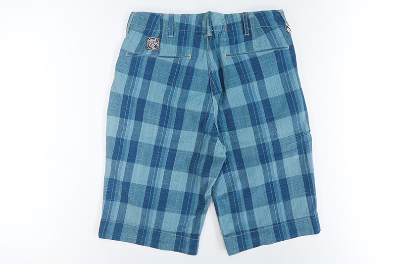 SUGAR CANE ���奬��������  �ϡ��եѥ��  FICTION ROMANCE  "6.6oz.INDIGO CHECK M1943TYPE SHORTS"  SC51653
