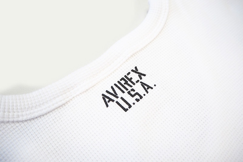 AVIREX å Ⱦµ T "MINI WAFFLE V-NECK S/S T-SHIRT" AVI6143149