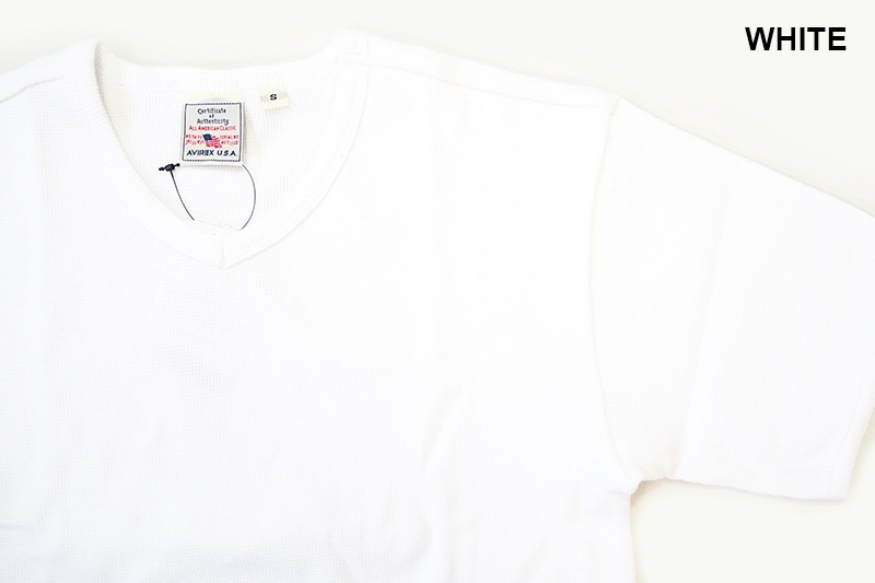 AVIREX å Ⱦµ T "MINI WAFFLE V-NECK S/S T-SHIRT" AVI6143149