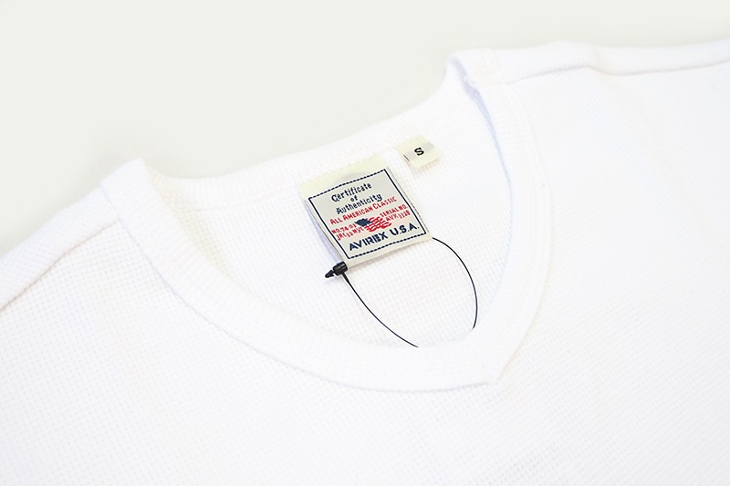 AVIREX å Ⱦµ T "MINI WAFFLE V-NECK S/S T-SHIRT" AVI6143149