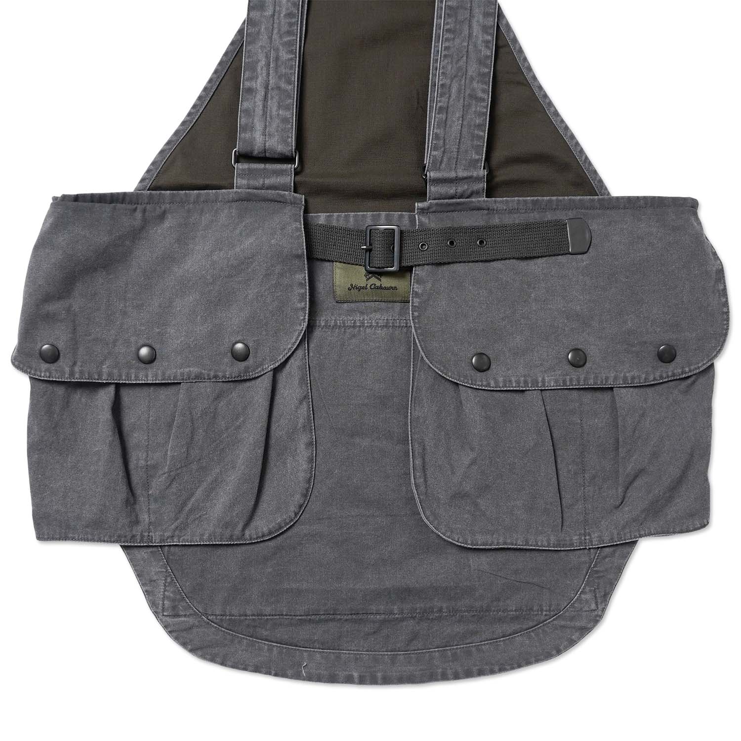 Nigel Cabourn �ʥ������륱���ܥ� �ե��å��󥰥٥��� "FISHING VEST - PIGMENT DYE" 80520070003