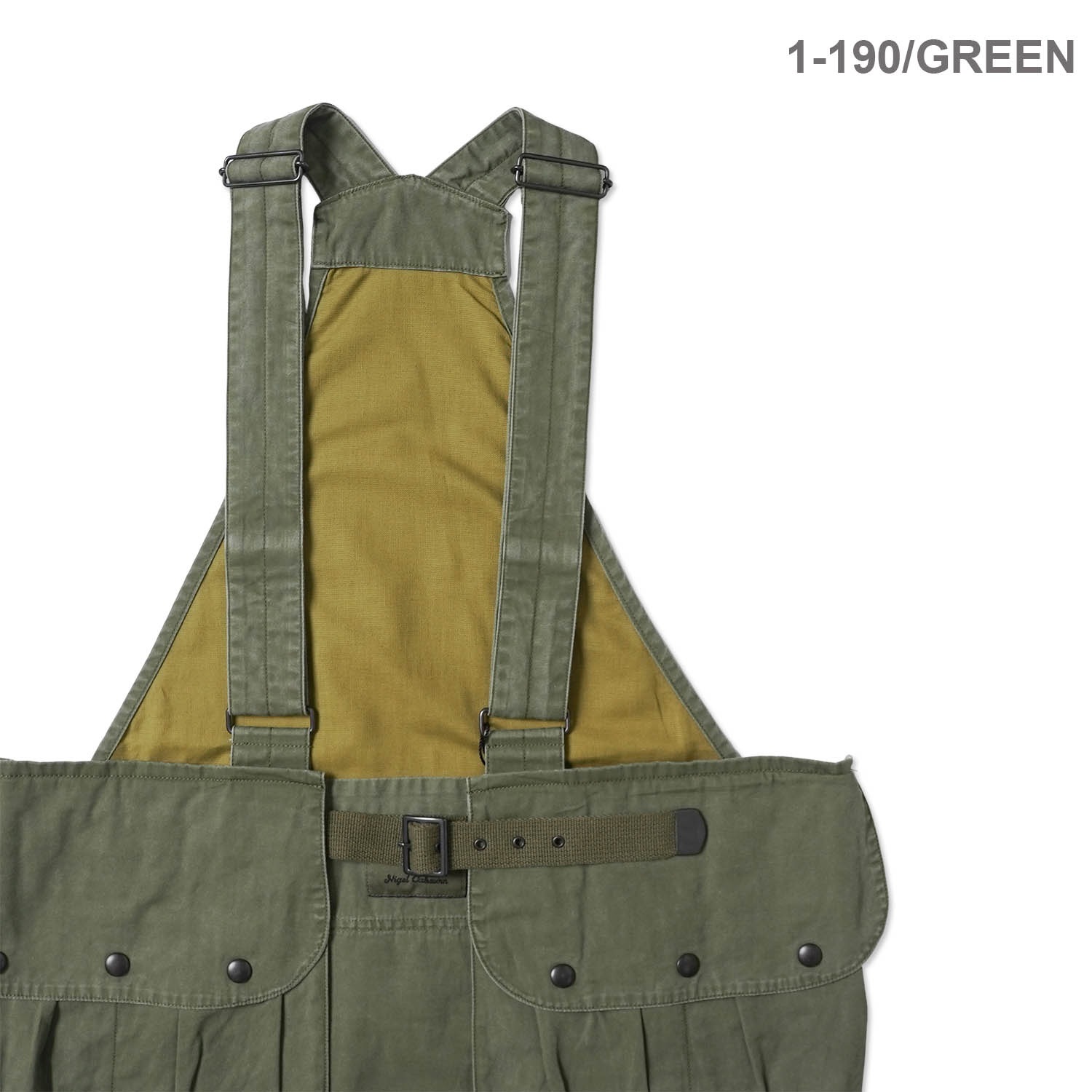 Nigel Cabourn �ʥ������륱���ܥ� �ե��å��󥰥٥��� "FISHING VEST - PIGMENT DYE" 80520070003