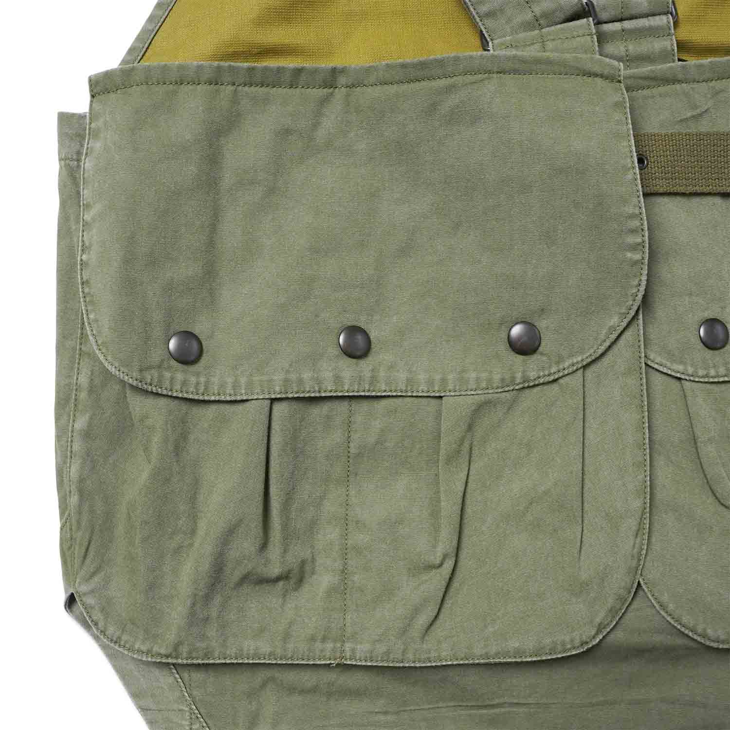 Nigel Cabourn �ʥ������륱���ܥ� �ե��å��󥰥٥��� "FISHING VEST - PIGMENT DYE" 80520070003