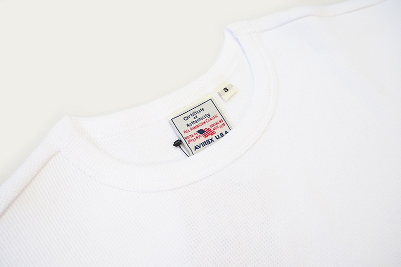 AVIREX å Ⱦµ T "MINI WAFFLE CREW-NECK S/S T-SHIRT" AVI6143150