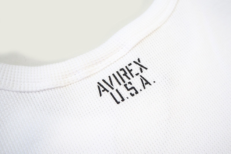 AVIREX å Ⱦµ T "MINI WAFFLE CREW-NECK S/S T-SHIRT" AVI6143150