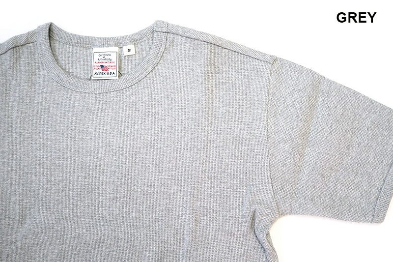 AVIREX å Ⱦµ T "MINI WAFFLE CREW-NECK S/S T-SHIRT" AVI6143150