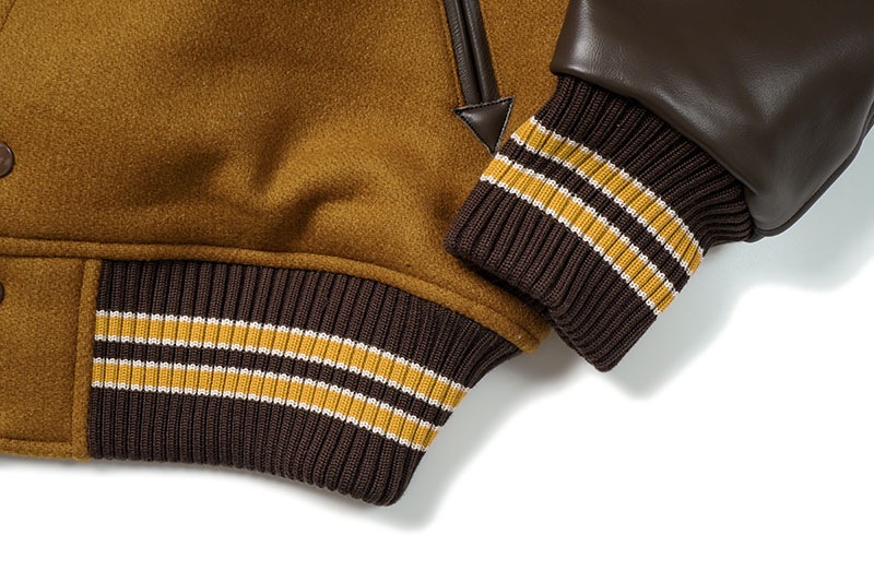 Whitesville �ۥ磻�ĥӥ롡����ɥ��㥱�åȡ�30oz. WOOL MELTON AWARD JACKET ��FIGHTING CONDORS�� (GOLD)  WV15603-156