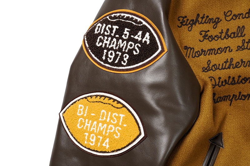 Whitesville �ۥ磻�ĥӥ롡����ɥ��㥱�åȡ�30oz. WOOL MELTON AWARD JACKET ��FIGHTING CONDORS�� (GOLD)  WV15603-156