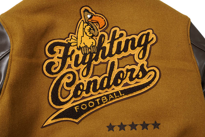 Whitesville �ۥ磻�ĥӥ롡����ɥ��㥱�åȡ�30oz. WOOL MELTON AWARD JACKET ��FIGHTING CONDORS�� (GOLD)  WV15603-156