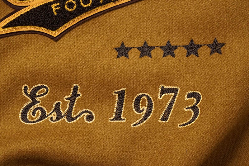 Whitesville �ۥ磻�ĥӥ롡����ɥ��㥱�åȡ�30oz. WOOL MELTON AWARD JACKET ��FIGHTING CONDORS�� (GOLD)  WV15603-156