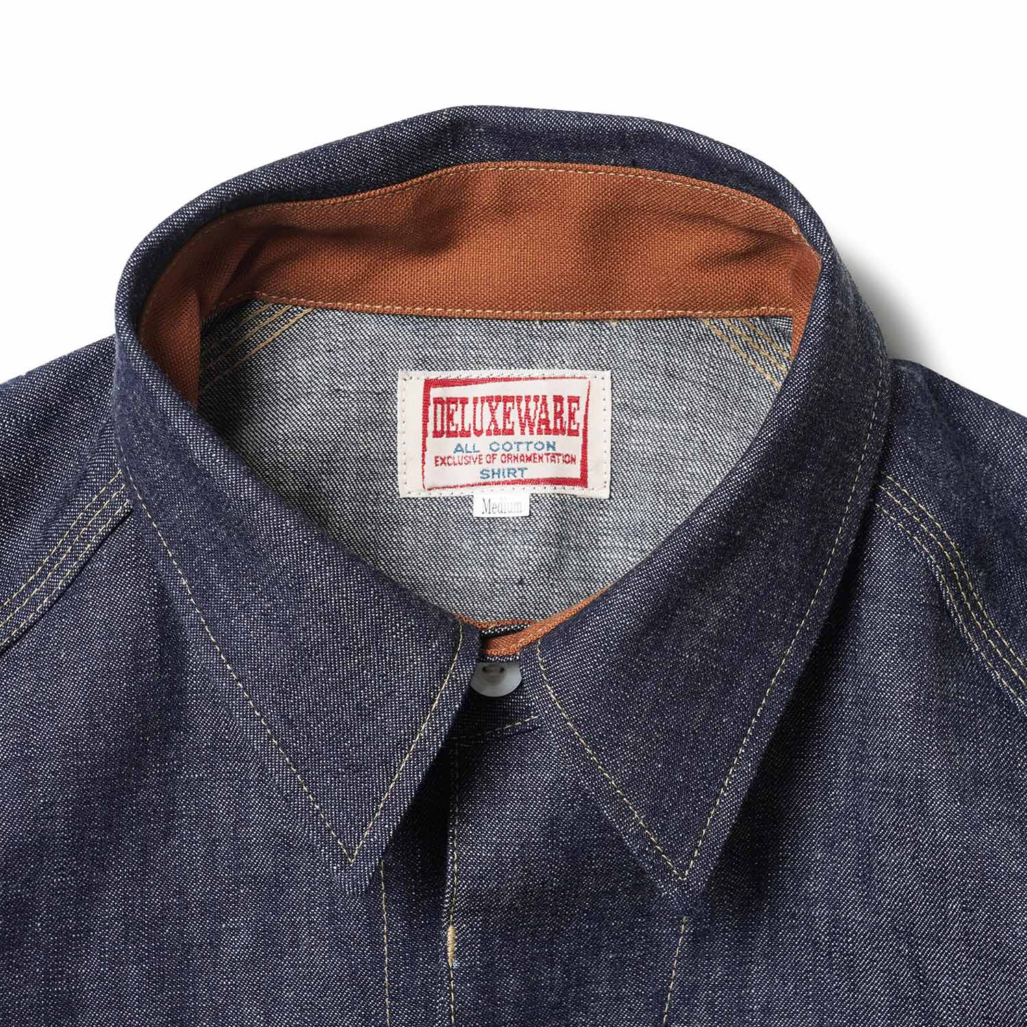 DELUXEWARE �ǥ�å�����������Ĺµ ����ġ���40s DENIM SHIRT��  7640