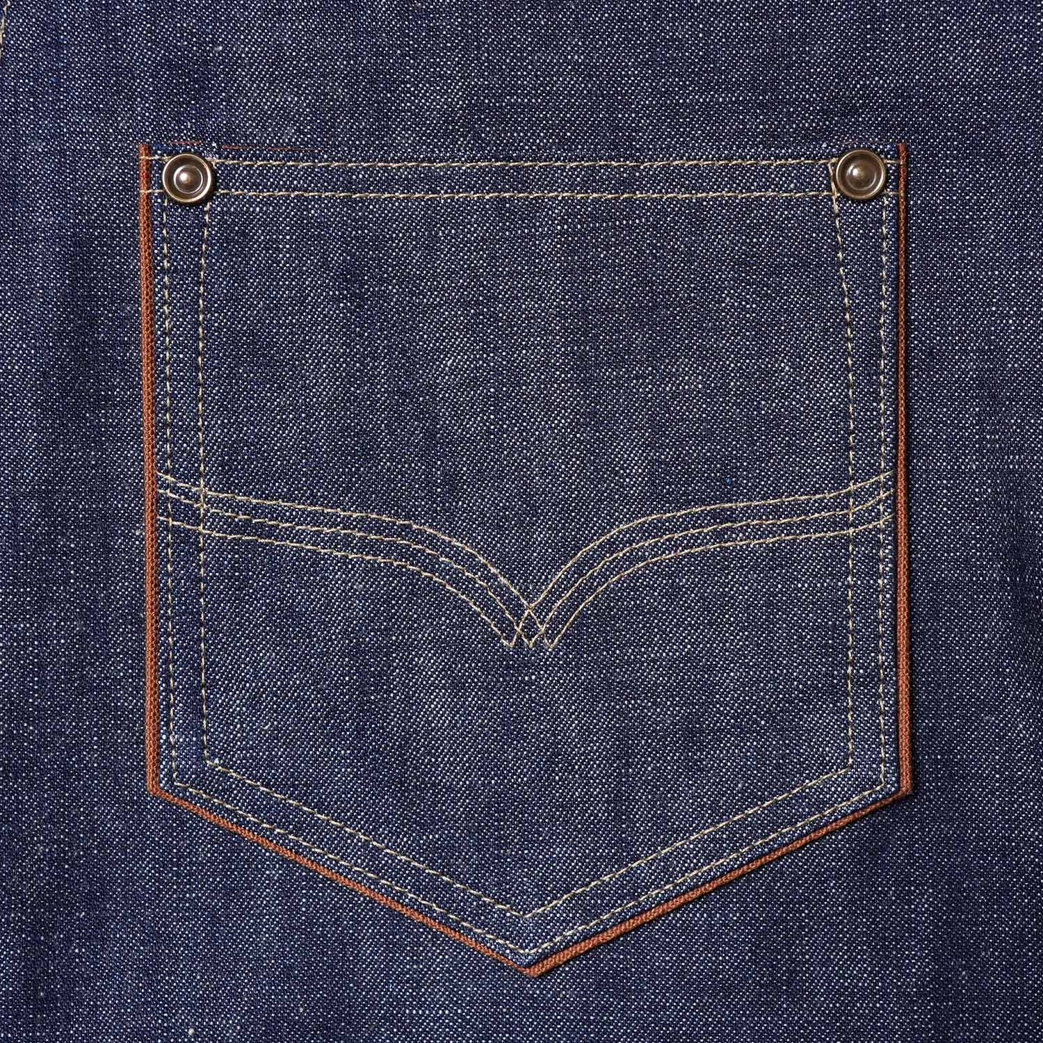 DELUXEWARE �ǥ�å�����������Ĺµ ����ġ���40s DENIM SHIRT��  7640