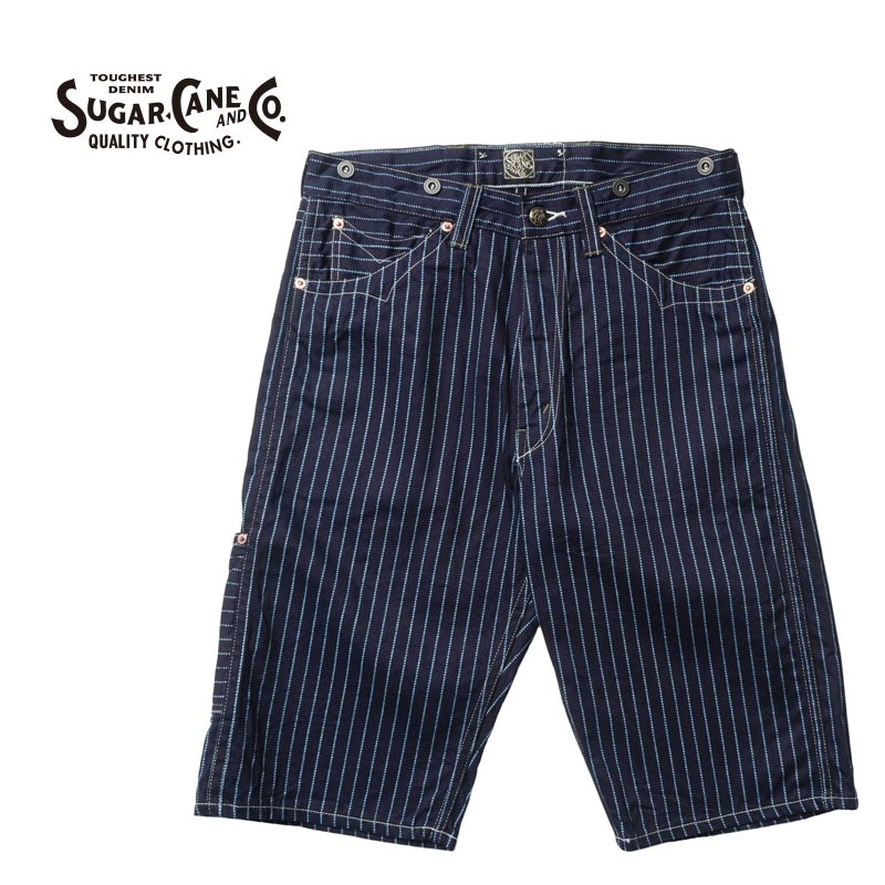 SUGAR CANE ���奬�������� ���硼�ȥѥ��  FICTION ROMANCE  "9oz. WABASH STRIPE ZIP FLY SHORTS"  SC51443