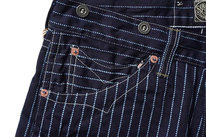 SUGAR CANE ���奬�������� ���硼�ȥѥ��  FICTION ROMANCE  "9oz. WABASH STRIPE ZIP FLY SHORTS"  SC51443