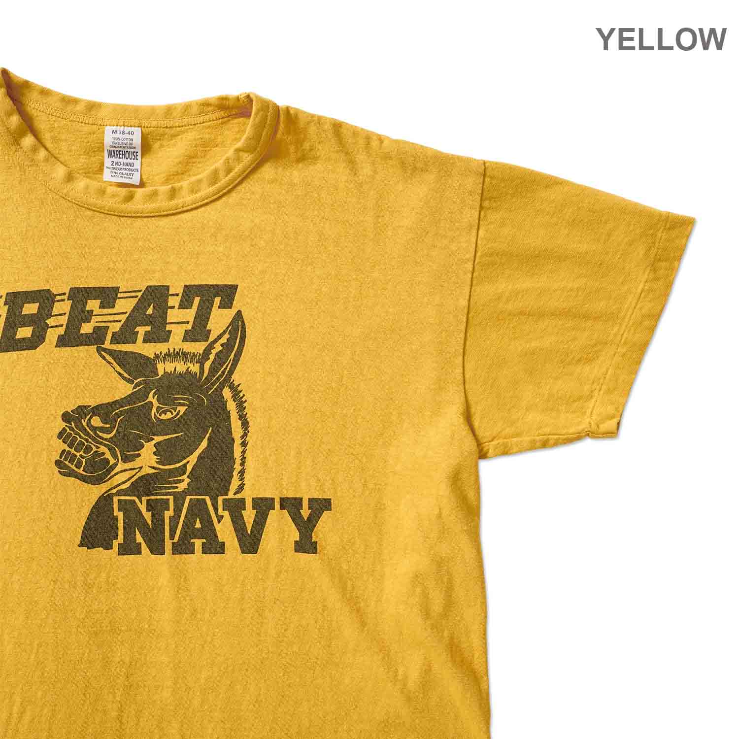 WAREHOUSE �������ϥ��� Ⱦµ T����� Lot 4064 "BEAT NAVY"  4064-BEAT(26SS)
