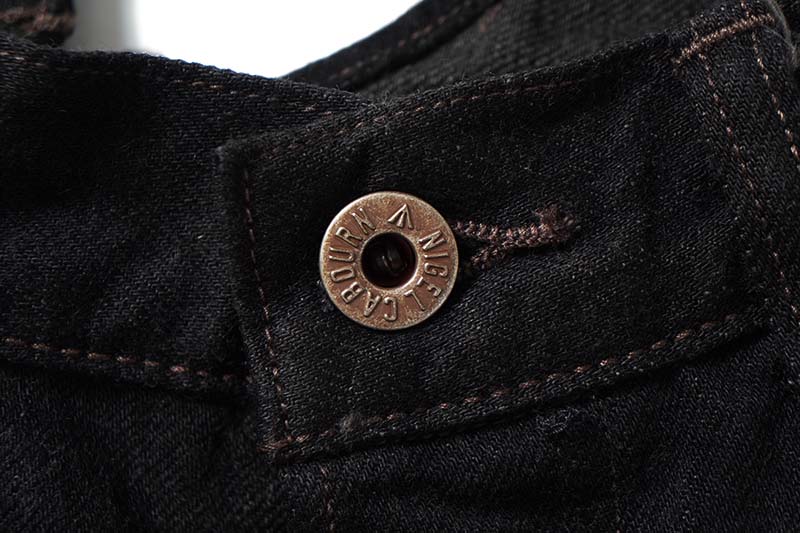 �ڥ�󥦥��å����Nigel Cabourn �ʥ������륱���ܥ� �ѥ�� "RAILMAN DENIM PANT BLACK" 80510050125