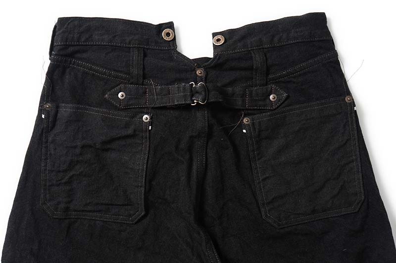 �ڥ�󥦥��å����Nigel Cabourn �ʥ������륱���ܥ� �ѥ�� "RAILMAN DENIM PANT BLACK" 80510050125