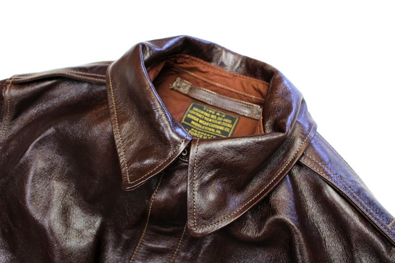 BUZZ RICKSON'S Type A-2 ROUGH WEAR CLOTHING CO. Hand aniline dyed 324th bomb.Sq. "Memphis belle" BR80369