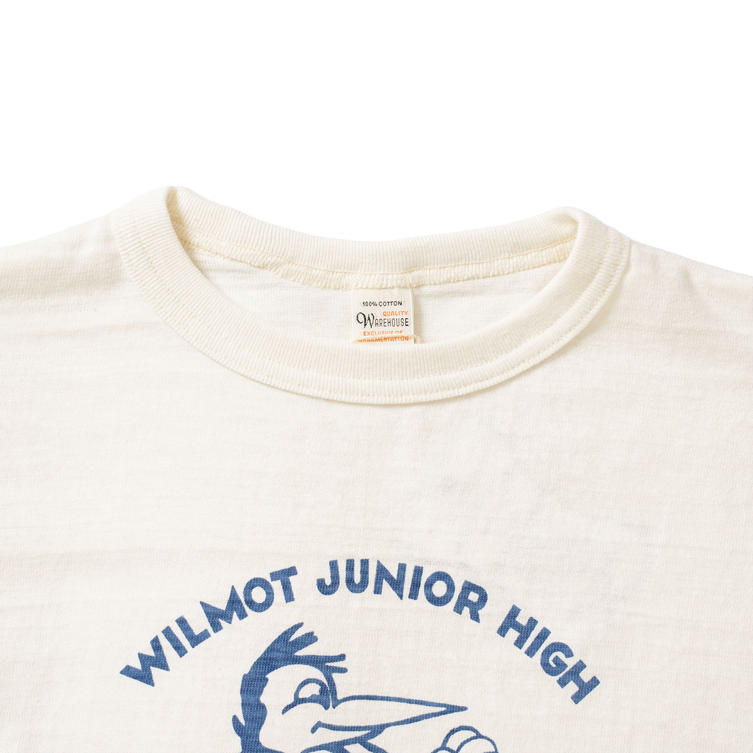 WAREHOUSE �������ϥ��� 7ʬµ �١����ܡ���T Lot.4800  "WILMOT JUNIOR HIGH"  4800-WILMOT(26SS)